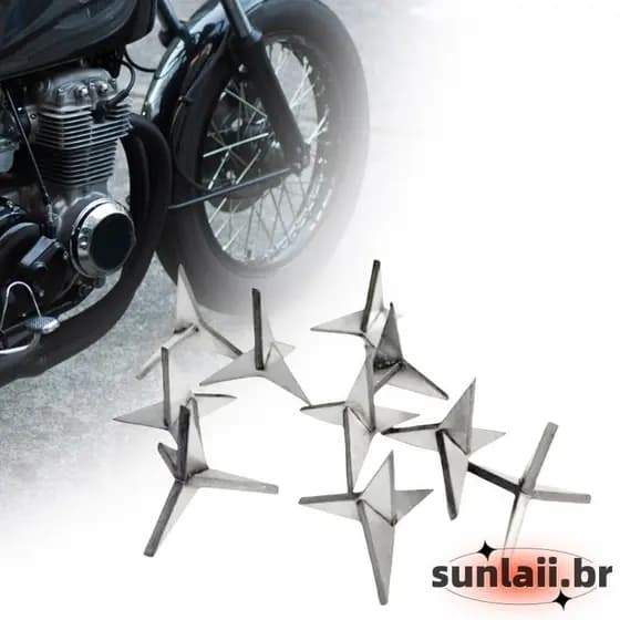 SUNLAII 20 Pcs Picos Pneu Automotivo Triângulo Portátil Prego Espinhos Chão Veículo Carro S