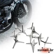 SUNLAII 20 Pcs Picos Pneu Automotivo Triângulo Portátil Prego Espinhos Chão Veículo Carro S