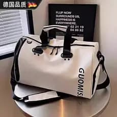 Bolsa de ginástica esportiva alemã, bolsa de viagem portátil leve para homens e mulheres, separação seca e molhada, bols