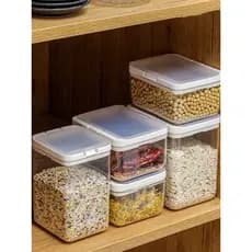 Novo produto caixa de armazenamento de grãos inteiros frasco selado macarrão feijão grãos especiarias cozinha armazename