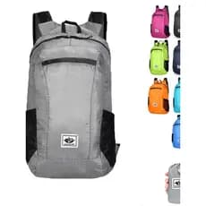Novo fornecimento de seleção de produtos saco dobrável colorido mochila ao ar livre grande capacidade leve logotipo impr