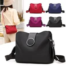 Novo produto 2023 Multi-camada de armazenamento náilon pano ombro mensageiro saco feminino outono inverno novo estilo Di