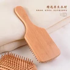 Pente de massagem do couro cabeludo pente de almofada de ar de bambu pente redondo grânulo pente Airbag pente de cabelo