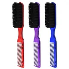 Cross-Border novos produtos cabeleireiro dupla utilização pente escova masculino textura de óleo pente barba estilo esco