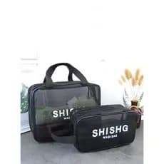 Saco de bolso de banho de Fitness feminino malha portátil saco de banho praia banho portátil saco de higiene pessoal sac