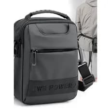 WEPOWER Novo estilo simples bolsa pequena masculina na moda bolsa mensageiro pode usar bolsa de cintura portátil bolsa d