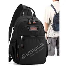 WEPOWER Novo estilo masculino de negócios Casual bolsa de peito de um ombro Diagonal pode mochila de viagem ao ar livre