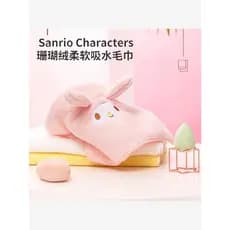 MINISO MINISO MINISO Melody Coral Fleece Macio Forte Absorvente Toalha de Banho Toalha Sanrio Estudante Feminino Bonito