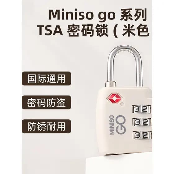 MINISO MINISO GO Series TSA Combinação Fechadura Bagagem Armário Fechadura Combinada À Prova de Ferrugem Durável