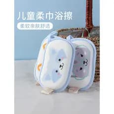 Bebê esponja banho limpar bebê esfregando toalha de banho crianças banho algodão ferramenta útil toalha macia produtos p