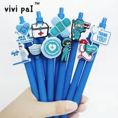 Caneta de Gel médica azul série do dia da enfermeira imprensa presente caneta estudante assinatura caneta esferográfica