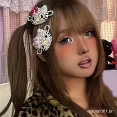 RoadGold 1 Peça Presentes Para Meninas Kawaii Sanrio Anime Strass Grampo De Cabelo Fofo Hello Kitty Desenho Animado Y2K