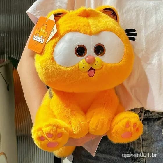 Boneco de Pelúcia Gato Gordo Fofo MUJI Garfield Brinquedo de Animal Macio Kawaii para Crianças Companheiro para a Hora d