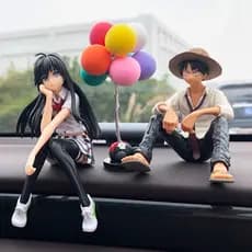 Influenciador ornamentos de carro acessórios interiores do carro Luffy feito à mão masculino criativo uma peça Console c