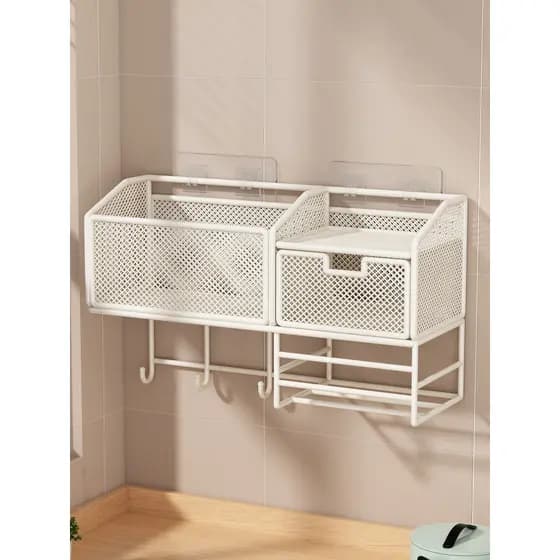 Prateleira de cozinha condimento Jar rack de armazenamento parede sem perfuração rack de condimento montado na parede ra