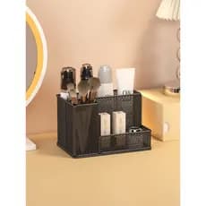 Rack de armazenamento de pincel de maquiagem penteadeira caixa de armazenamento de cosméticos sobrancelha lápis pintura