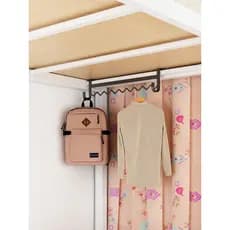 Dormitório cabeceira cabide de roupas prateleira de cabeceira sem perfuração beliche superior inferior beliche gancho es