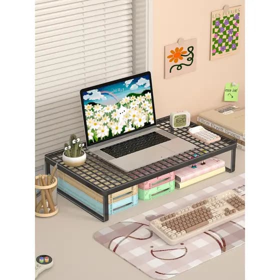 Suporte para Laptop Suporte para churrasco Monitor de mesa Rack de aumento Rack de resfriamento suspenso Dormitório estu