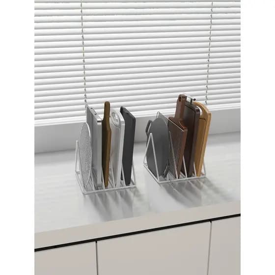 Bancada da cozinha tábua de corte rack tábua de cortar dreno armazenamento Multi-camada cozimento assadeira pote tampa s