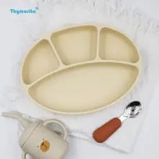 Ventosa para bebês tipo compartimento de alimentos complementares placa de compartimento para bebês dedicados grau plati