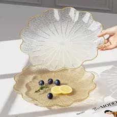 Prato doméstico pequeno requintado sala de estar prato de frutas luz luxo High-End mesa de café lanche colocação placa s