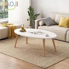 Bj mesa de centro sala estar casa pequeno apartamento nórdico simples moderno ins estilo simples perna madeira maciça pe