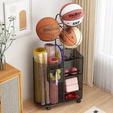 Cesta de armazenamento para tapete de ioga, esportes domésticos, equipamentos de Fitness, Rack de armazenamento, sala de