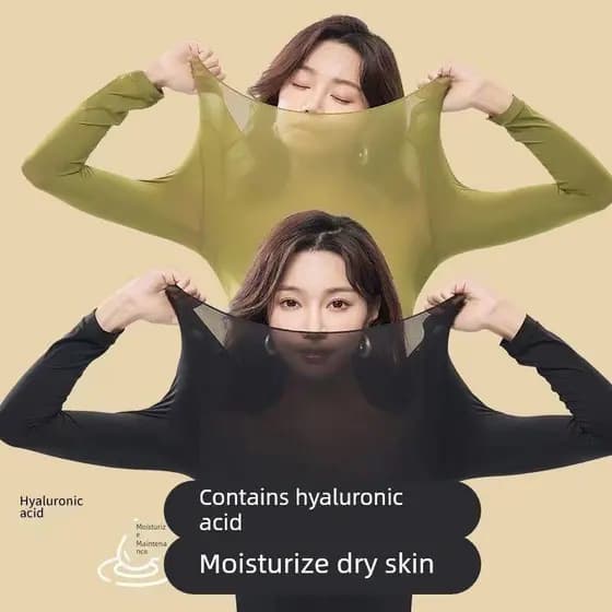 Outono inverno pele beleza roupas Ultra-fino sem costura Nude alta elasticidade de manga comprida roupa interior térmica