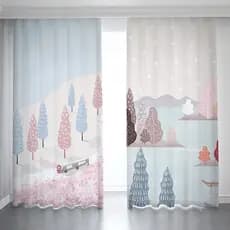 Cortinas nórdicas simples sala de estar janela do chão ao teto quarto Blackout ins estilo pequeno fresco rosa cortinas p