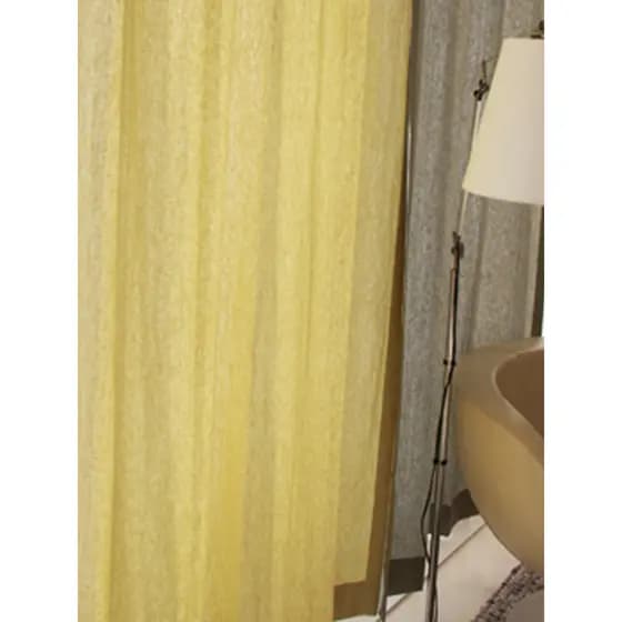Exportação francês Natural puro algodão cortina de linho estilo japonês estilo solitário amarelo fumaça cinza Inn sala e