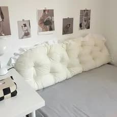Japonês Tatami grande encosto de cabeceira saco macio almofada cama das crianças dormitório leitura travesseiro lombar c