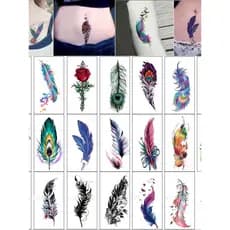 Pena tatuagem adesivo barriga capa barriga cicatriz barriga pena estiramento marca à prova dwaterproof água de longa dur