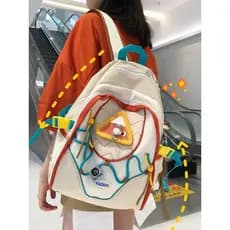 2026 Novo Estilo Bonito Mochila Criativa Feminina Junior High School College Student High School Computador Bolsa Escola
