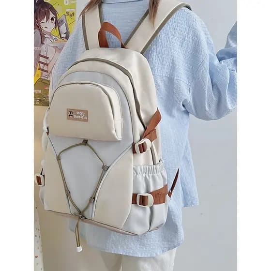 Mochila escolar para meninas do ensino médio mochila 2026 novo estilo estudantes do ensino médio mochila de grande capac