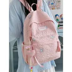Mochila escolar júnior meninas do ensino médio ins estilo 2026 novo estilo bonito nicho de alto valor mochila de grande