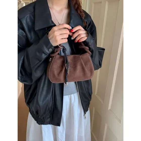 G bolsa de mão de ótima aparência feminina 2026 novo estilo inverno luz luxo nicho High-End sentido um ombro Messen