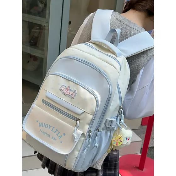 Bolsa escolar de alto valor para meninas do ensino médio 2026 novo estilo ins nicho leve mochila de estudante do ensino