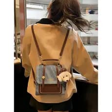 Mochila pequena High-End sentimento nicho saco feminino 2026 novo estilo saco de escola estudante festa viagem Retro peq