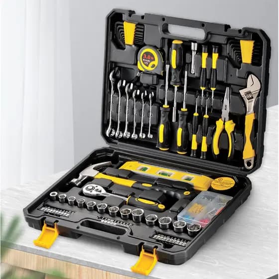 Conjunto de caixa de ferramentas doméstica, reparo diário, chave de fenda, alicate Universal, conjunto completo doméstic