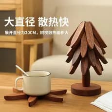 High-End árvore de natal tapete de isolamento térmico decoração de mesa criativo estilo francês uma árvore Anti-escaldan