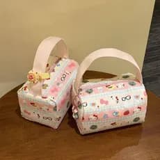 Original novo estilo bolsa de alto valor saco cosmético grande capacidade saco de armazenamento portátil bonito viagem O