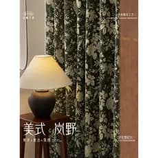 Cortinas de algodão linho quarto Blackout completo estilo Medieval francês 2026 novo estilo sala de estar High-End Bay j