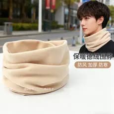 Lenço de veludo alemão veludo engrossado capa de pescoço masculino quente quadrado à prova de vento proteção contra frio
