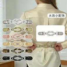 Camisa ajuste de cintura moda Retro cintura clipe acessórios
