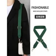 Bolsa alça mensageiro bolsa larga alça de lona bolsa feminina alça de ombro bolsa de extensão de substituição alça de om