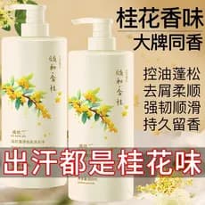 Marca antiga shampoo doméstico desengordurante Osmanthus shampoo controle de óleo fofo anti-caspa lista de venda quente