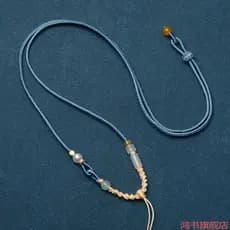 Corda transferência Jade nó cera pingente corda cordão com corda de couro pedra diy cobre moeda pingente corda Pixiu tra