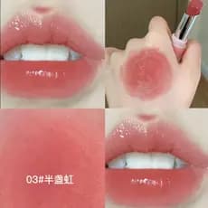 Pôr do sol laranja batom Lingguang água luminosa bálsamo labial leite chá cor clareamento Pseudo-Face esmalte labial pri