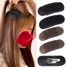 Almofadas de cabelo ambos os lados fofo mar grampos de cabelo franja de ar peruca sacos Hanfu almofadas de cabelo clipes
