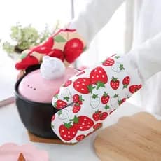 Luvas anti-escaldantes de alta temperatura cor luvas de microondas forno fino cozimento luvas de isolamento térmico cozi